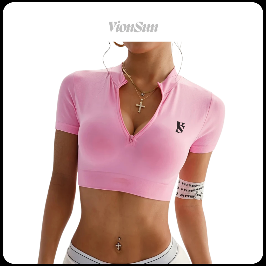 Crop Top Zipper