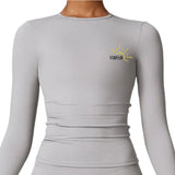 Long Sleeve Seamless Bra Top