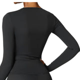 Long Sleeve Seamless Bra Top