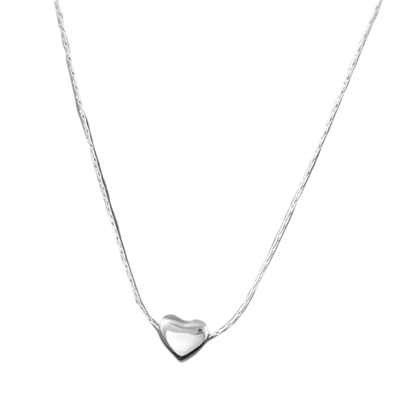 Gold engagement nacklace with Heart for women